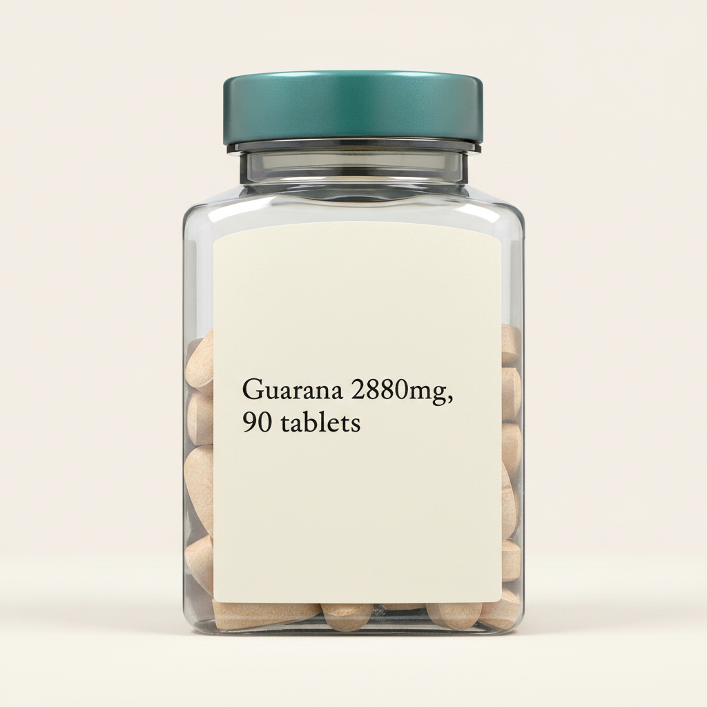 Holland & Barrett Medium Strength Guarana Tablets 90 count, UK version
