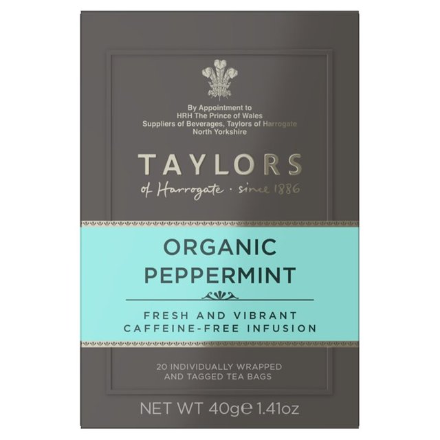 Taylors Organic Peppermint Teabags   20 per pack GOODS M&S   