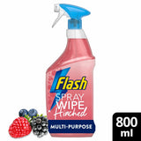 Flash Wild Berries antibacterial cleaning spray 3 x 800ml - British product