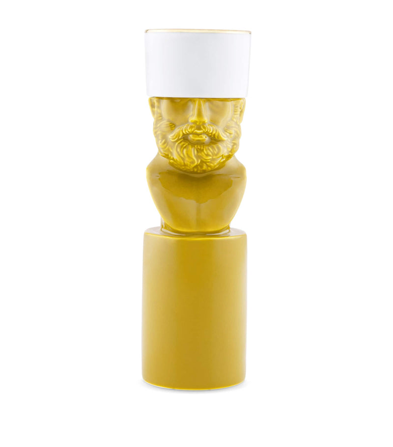 GINORI 1735 Porcelain Il Letterato Candle Holder