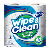 Velvet kitchen roll towel with 75 sheets per roll (British brand)