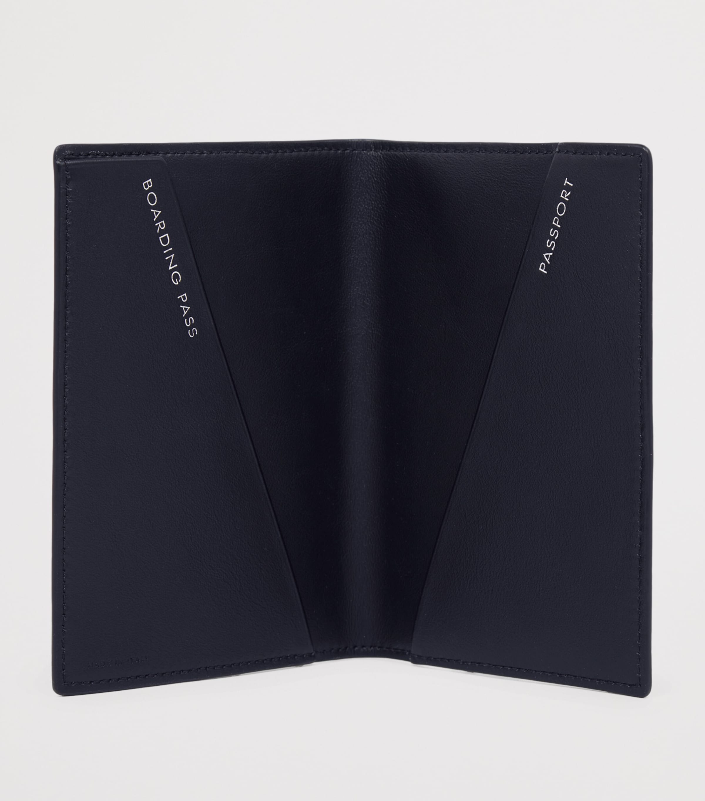 Smythson Panama Leather Stripe passport holder (British brand)