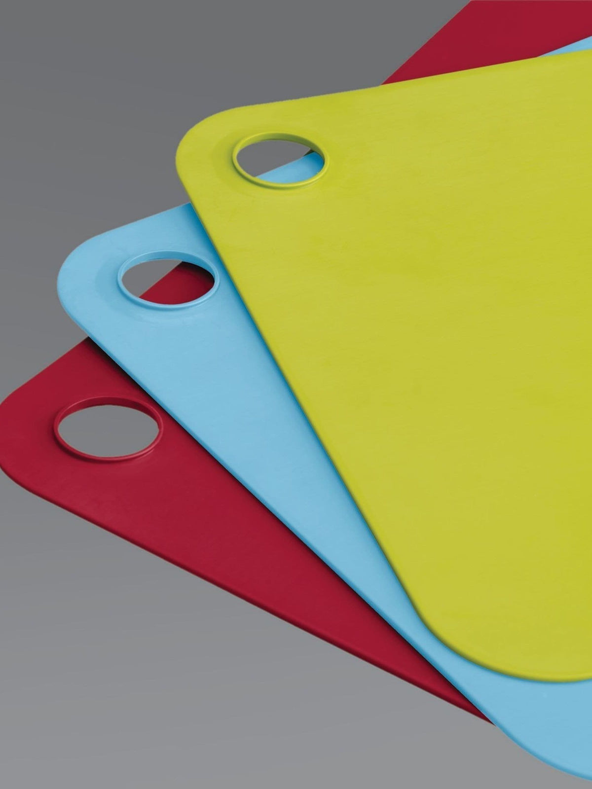 Joseph Joseph red pop chopping mats set of 3, UK version