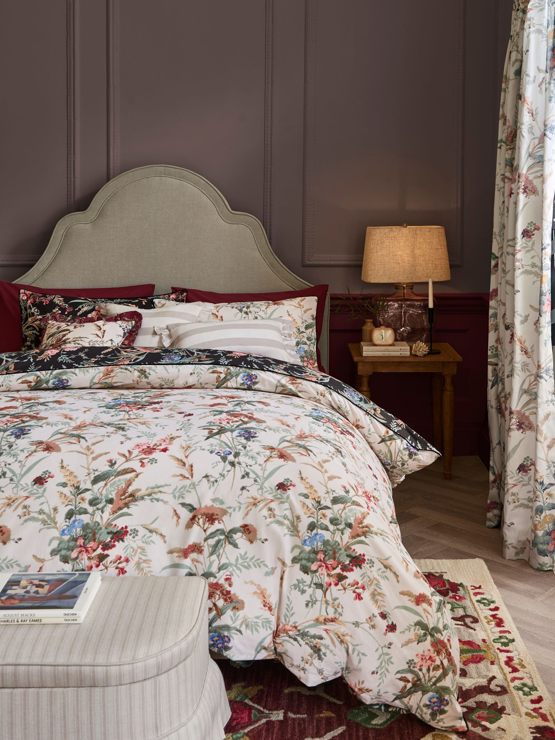 Natural Cotton Rich Plain Duvet Cover and Pillowcase Set