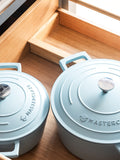 MasterClass blue cast aluminium casserole dish 2.5L, imported from the UK