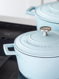 MasterClass blue cast aluminium casserole dish 2.5L, imported from the UK