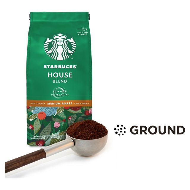 STARBUCKS House Blend Medium Roast Ground Coffee   200g GOODS M&S   