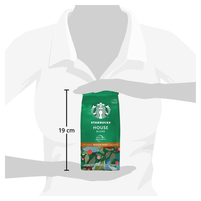 STARBUCKS House Blend Medium Roast Ground Coffee   200g GOODS M&S   
