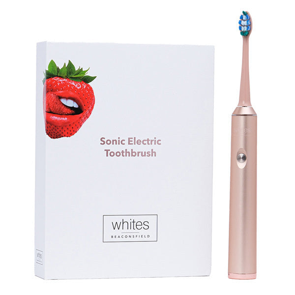 Whites Beaconsfield rose gold sonic electric toothbrush (British brand)
