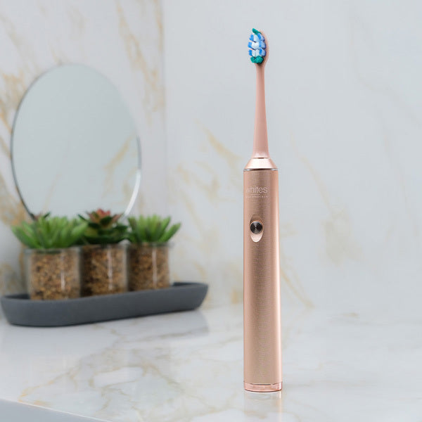 Whites Beaconsfield rose gold sonic electric toothbrush (British brand)