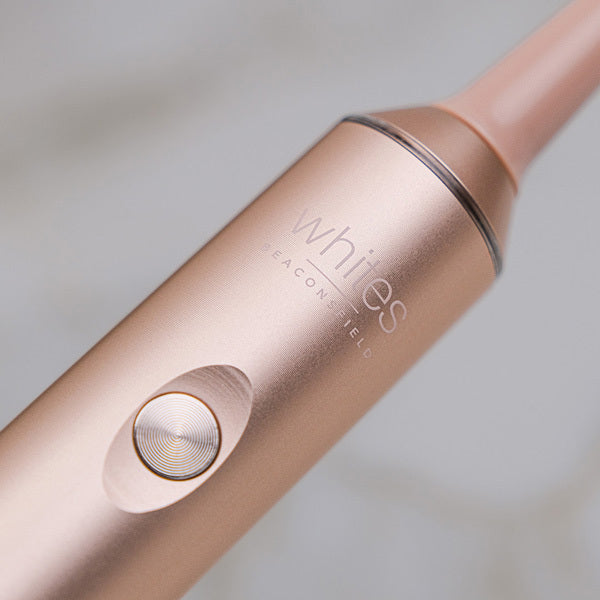 Whites Beaconsfield rose gold sonic electric toothbrush (British brand)