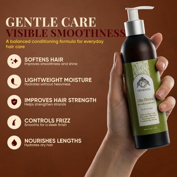 Ovviovita Olio Divina Nourishing Conditioner 250ml, imported from the UK