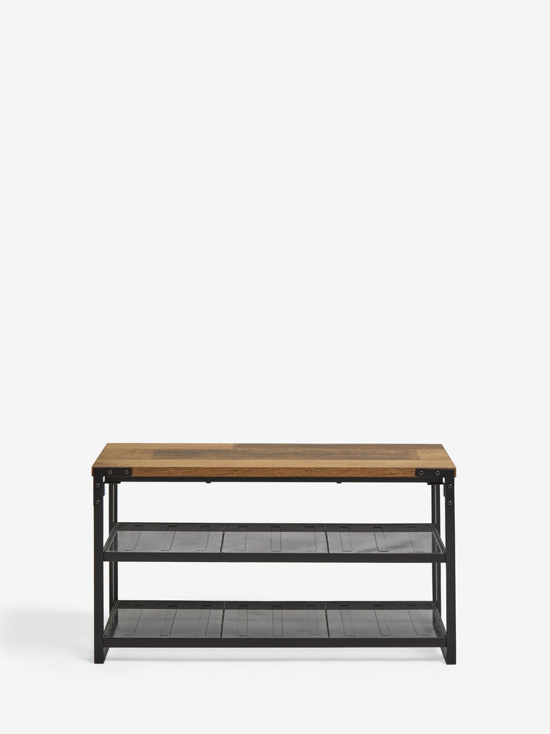 Dark Bronx 3 tier shoe storage console 70.5x26x38cm - British product