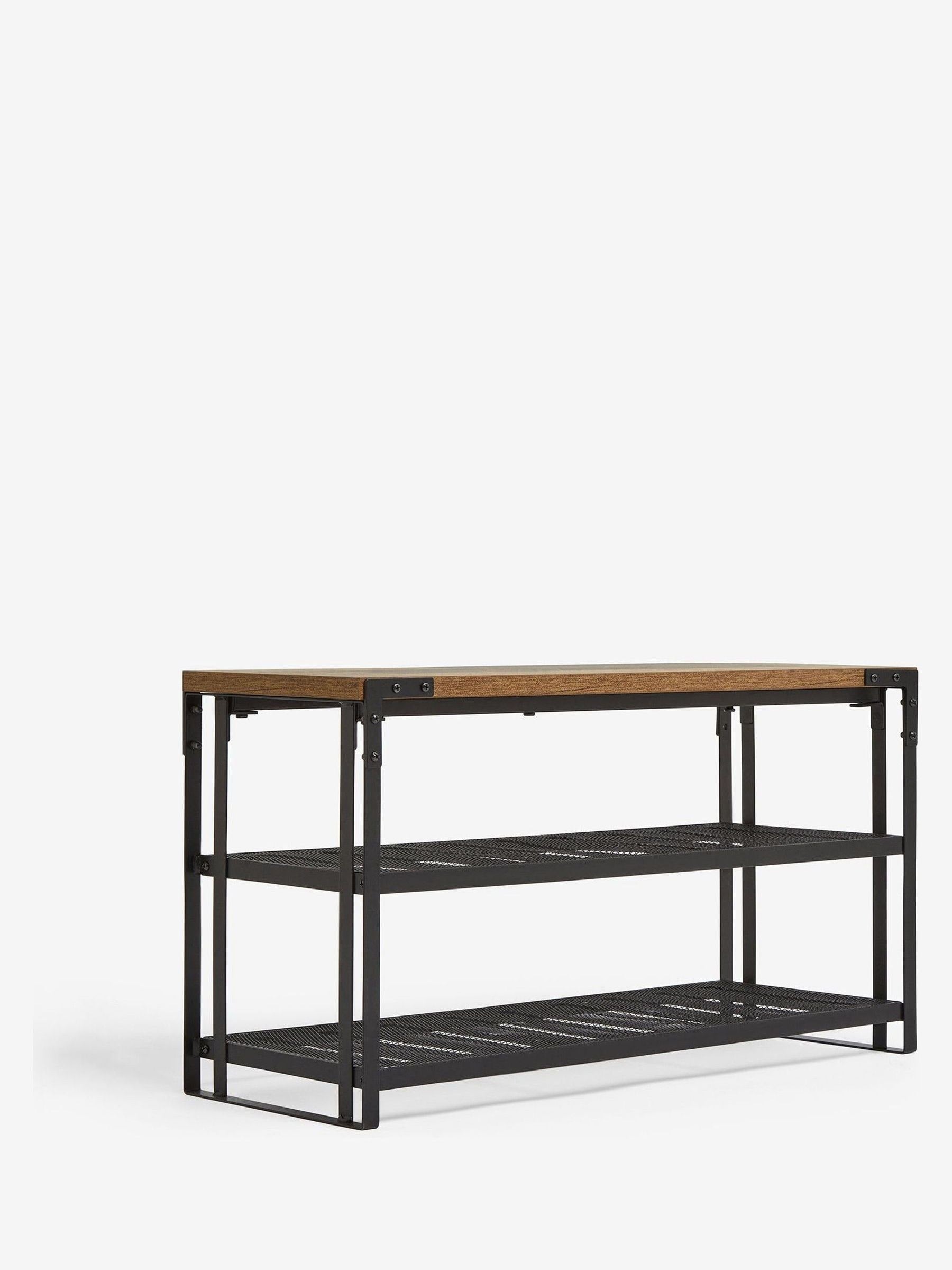 Dark Bronx 3 tier shoe storage console 70.5x26x38cm - British product