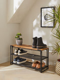 Dark Bronx 3 tier shoe storage console 70.5x26x38cm - British product