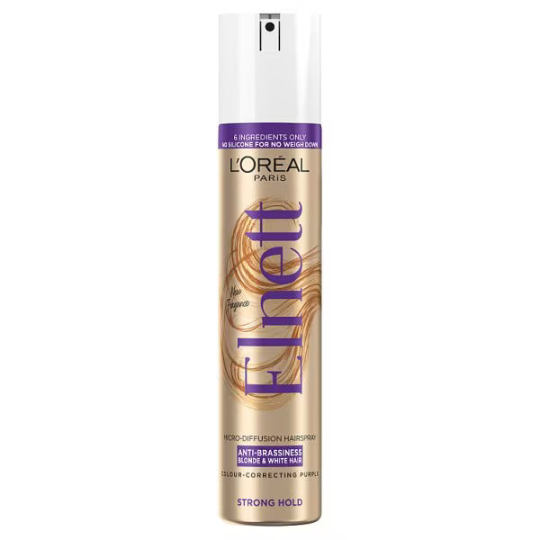 L'Oreal Paris Purple Anti-Brassiness Hairspray 200ml, UK version