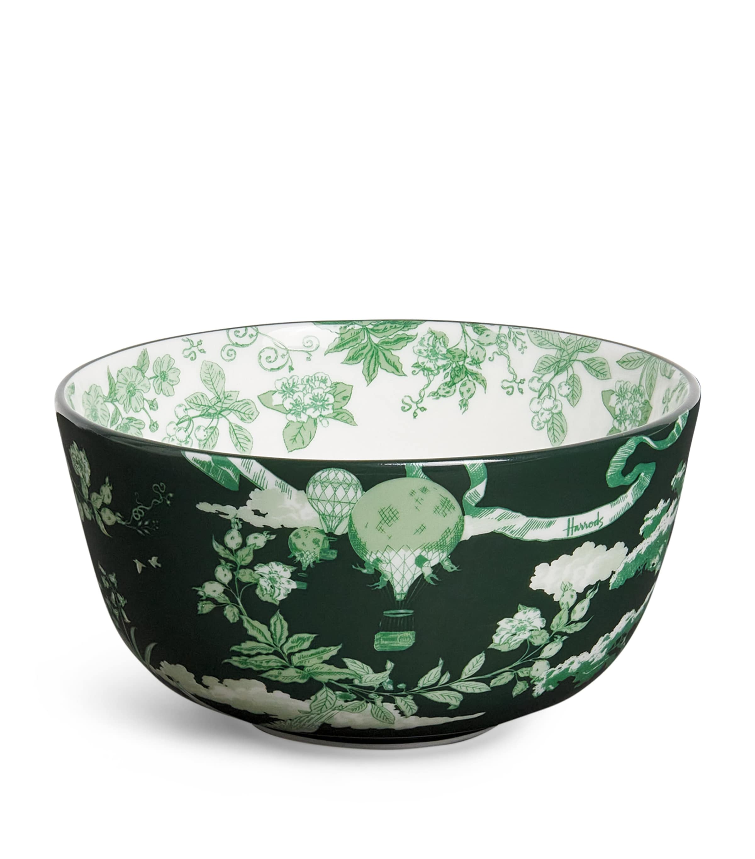 Harrods Fine Bone China Toile Bowl (11cm)