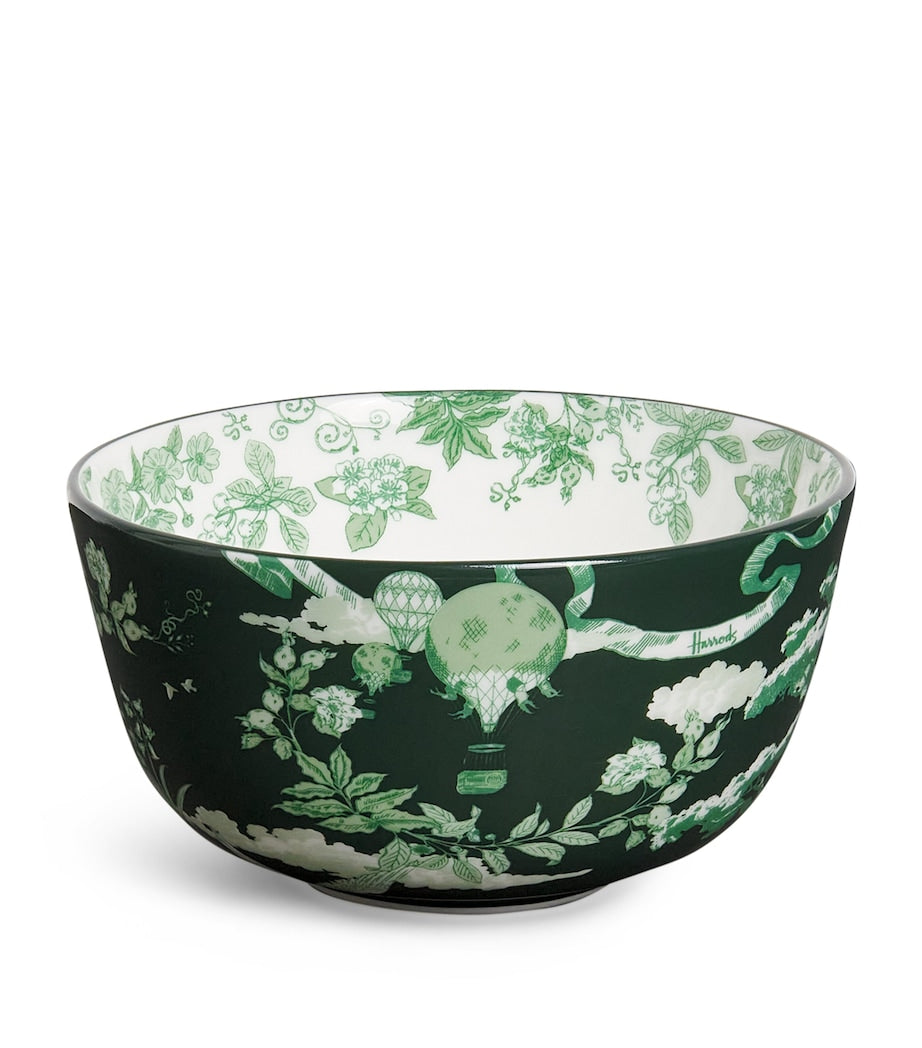 Harrods Fine Bone China Toile Bowl (11cm)