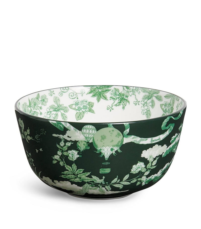Harrods Fine Bone China Toile Bowl (11cm)