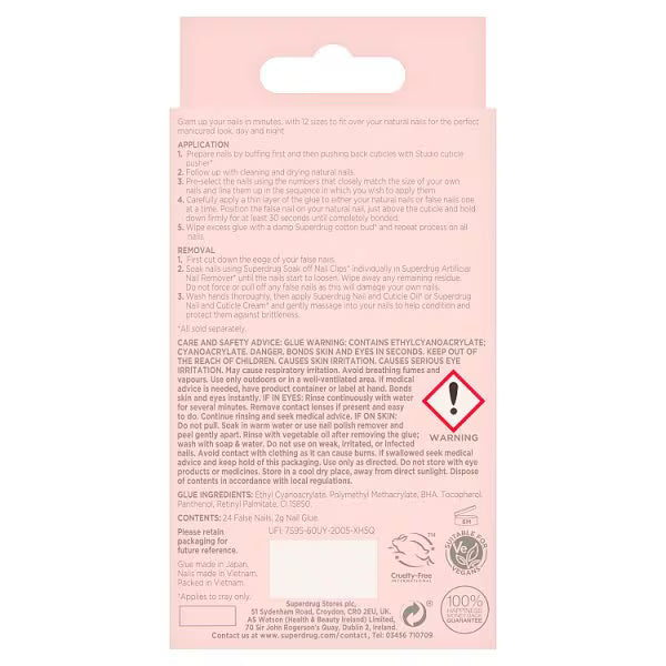 DNR Studio London Cherry Short Oval Nails - British product