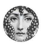 Decorative Wall Plate with Opera Singer Face Design, 26cm Diameter