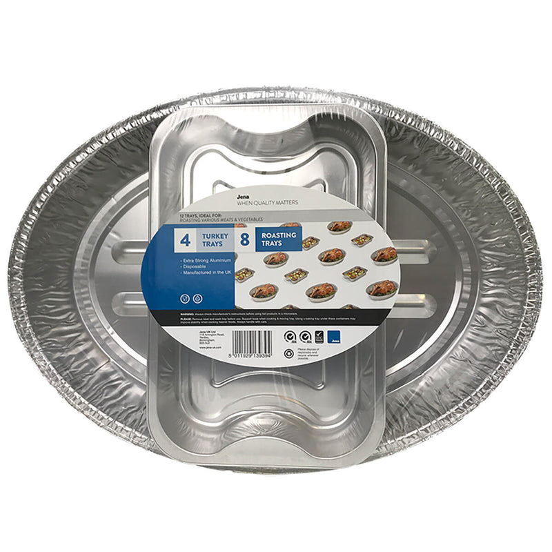 Jena disposable roasting trays 12 pack, UK version