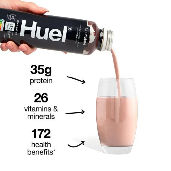 Huel Ready To Drink Black Edition Chocolate 500ml, UK version