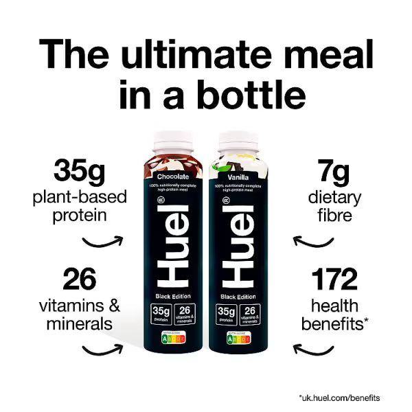 Huel Ready To Drink Black Edition Chocolate 500ml, UK version
