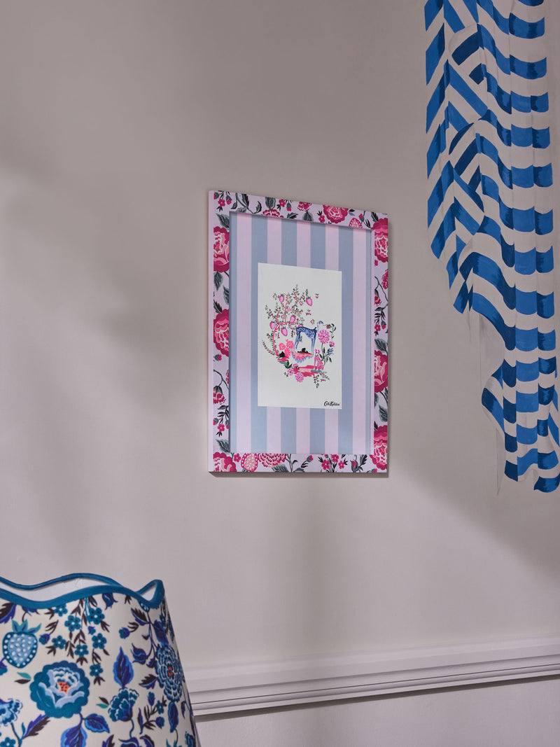 Cath Kidston Blue/Pink Floral Wall Art