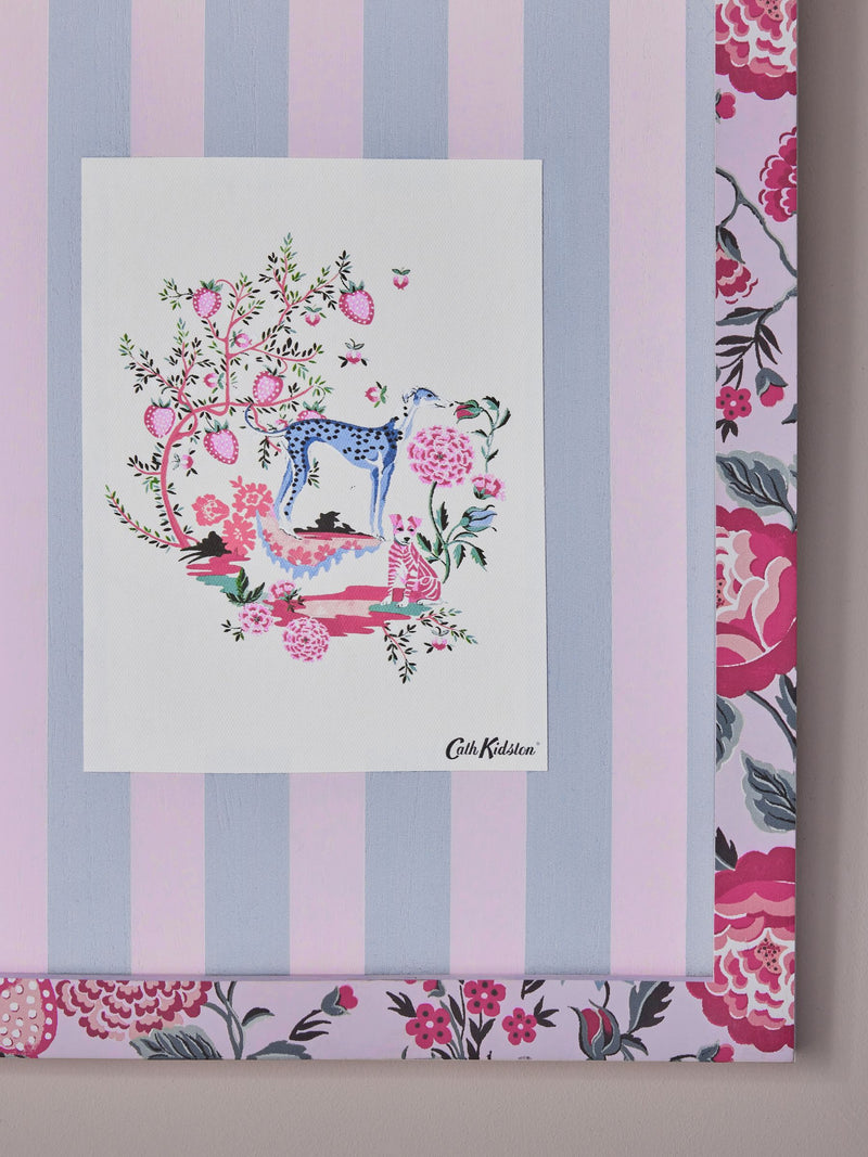 Cath Kidston Blue/Pink Floral Wall Art