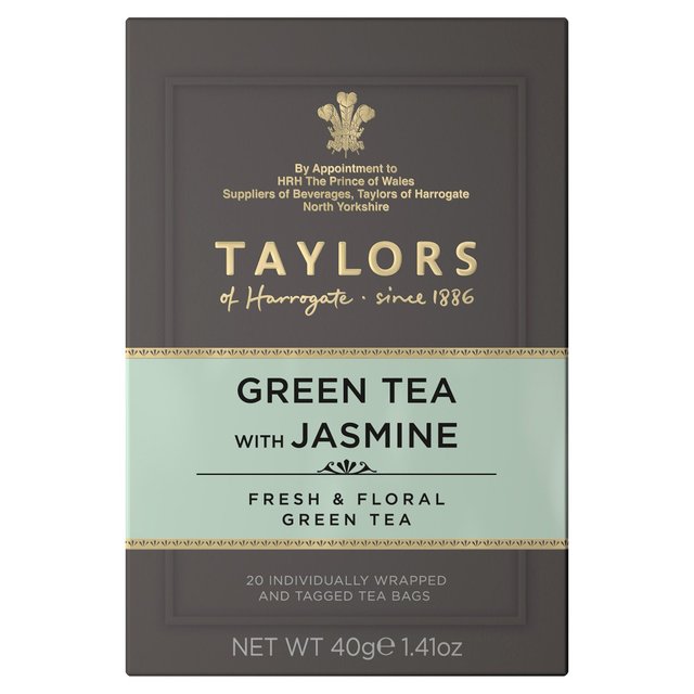Taylors Green Tea with Jasmine Teabags   20 per pack GOODS M&S   