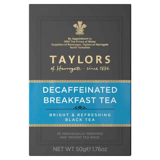 Taylors Decaffeinated Breakfast Teabags   20 per pack GOODS M&S   