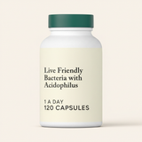 Holland & Barrett Live Friendly Bacteria 120 capsules, imported from the UK