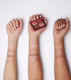 Quad Eyeshadow Palette with Four Vegan Shades and Satin Finish