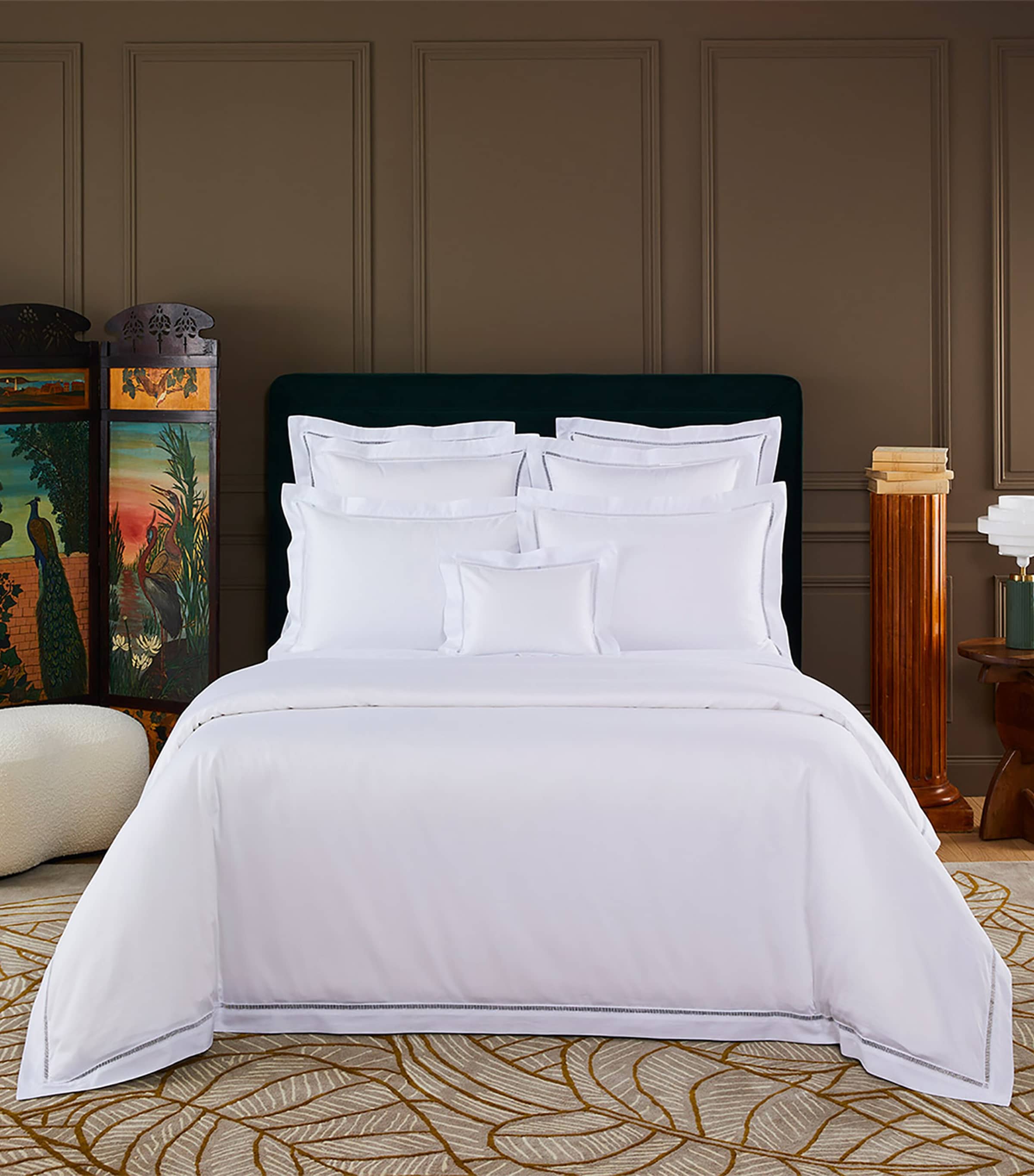 Yves Delorme Colisée Blanc duvet cover 220cm x 260cm (British brand)