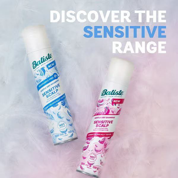 Batiste dry shampoo Sensitive Scalp Fragrance Free 200ml - British product