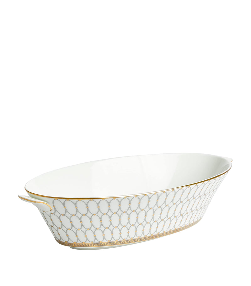 Wedgwood grey oval serving bowl 34cm (British brand)