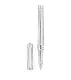 S.T. Dupont Eternity XL rollerball pen with textured guilloche barrel, 16cm height (British brand)