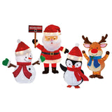 47 inch (1.1m) Santa and Friends with 370 Random Twinkling LED Lights - McGrocer