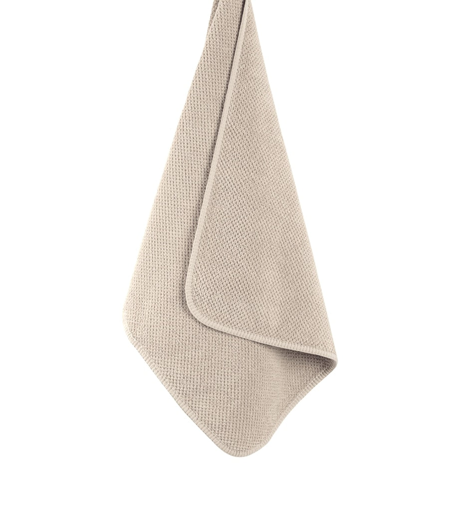 GRACCIOZA combed cotton washcloth with honeycomb weave, 30cm x 30cm, UK version