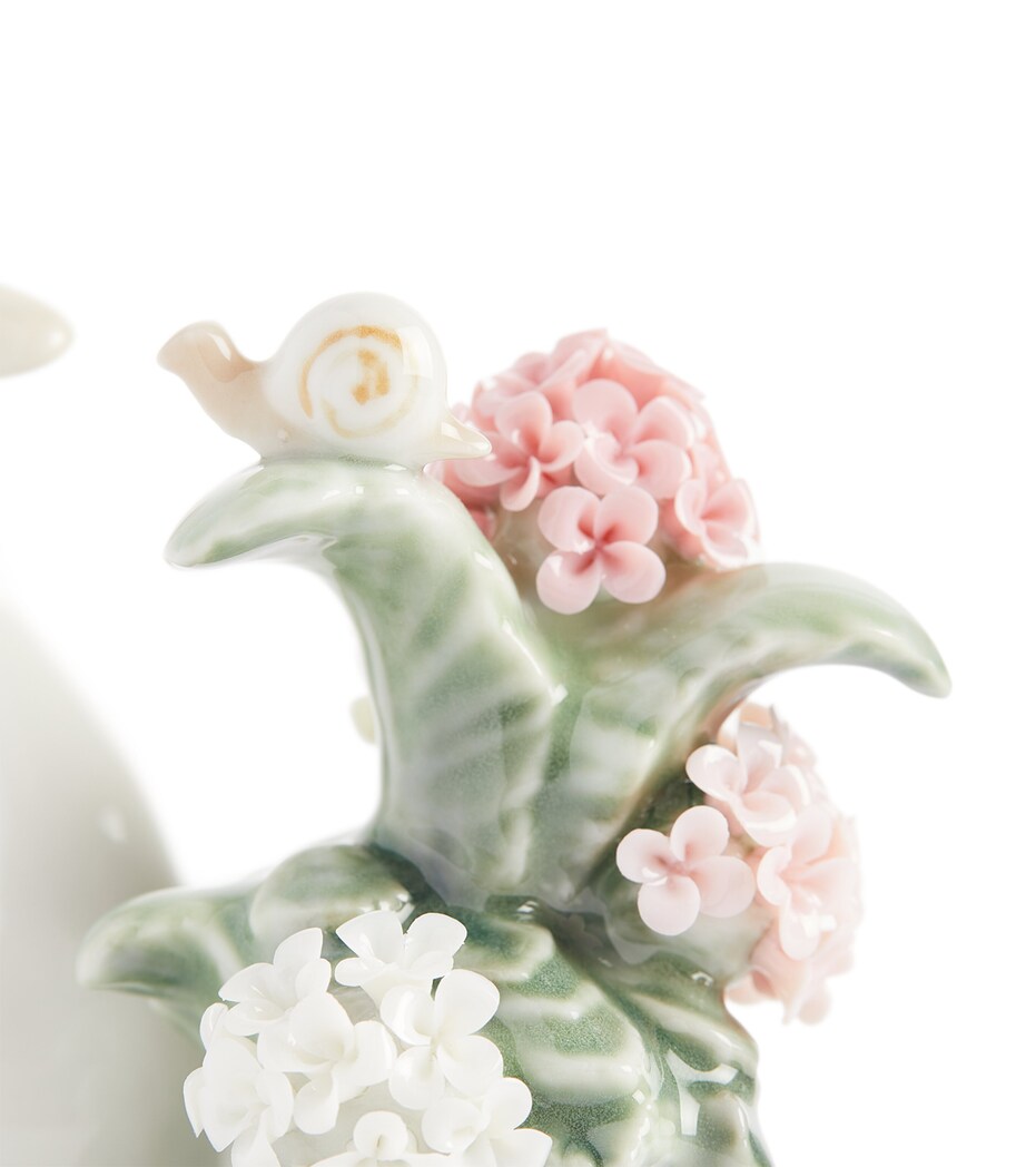 Lladró How Do You Do figurine with duck family and snail, UK version