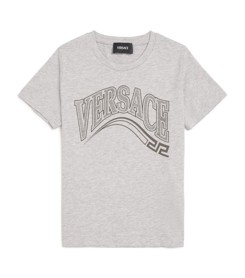 Versace kids embellished logo T-shirt 6-14 years (British brand)
