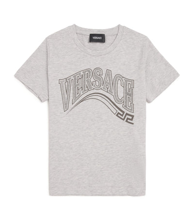 Versace Kids Embellished Logo T-Shirt 6-14 Years