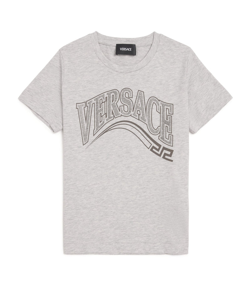 Versace kids embellished logo T-shirt 6-14 years (British brand)