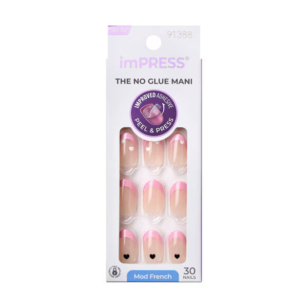 Kiss press-on nails French Manicure 30 Pieces, UK version