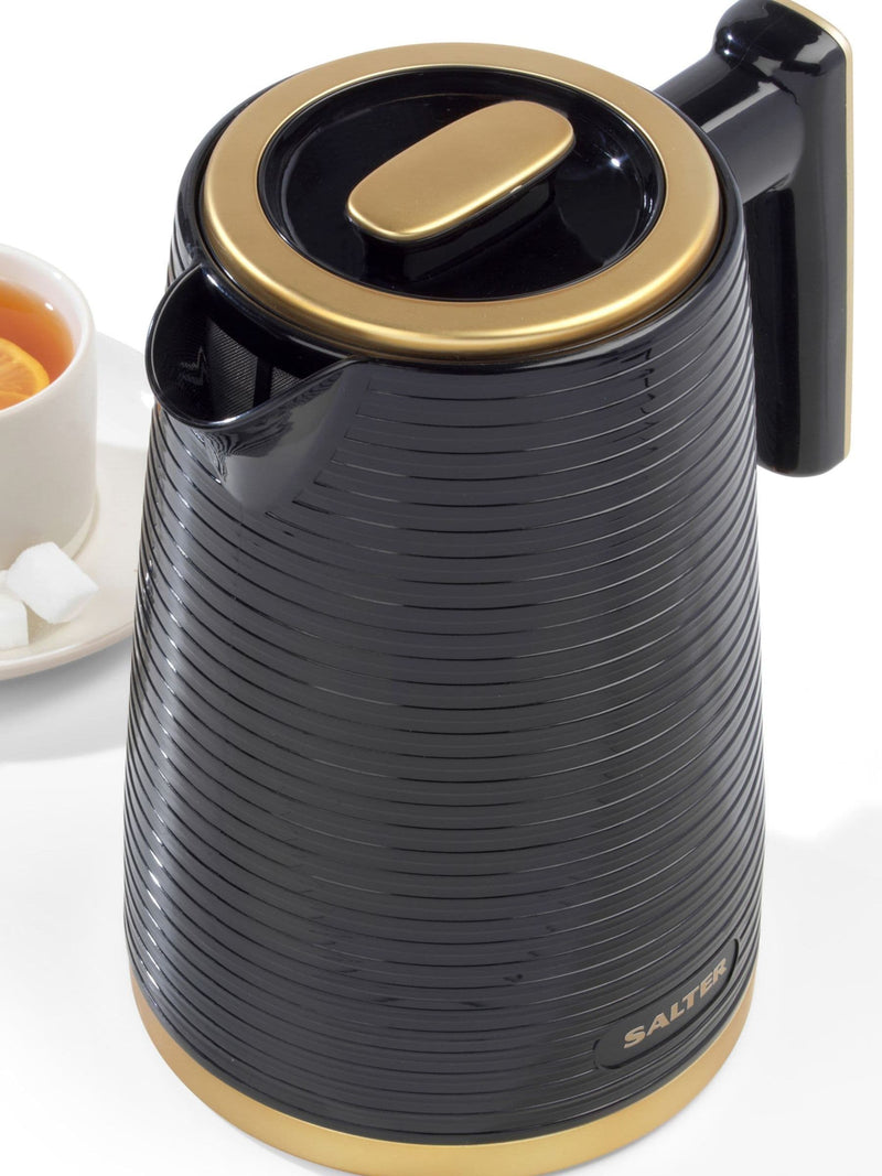 Salter Black Palermo Texture Kettle 1.7L