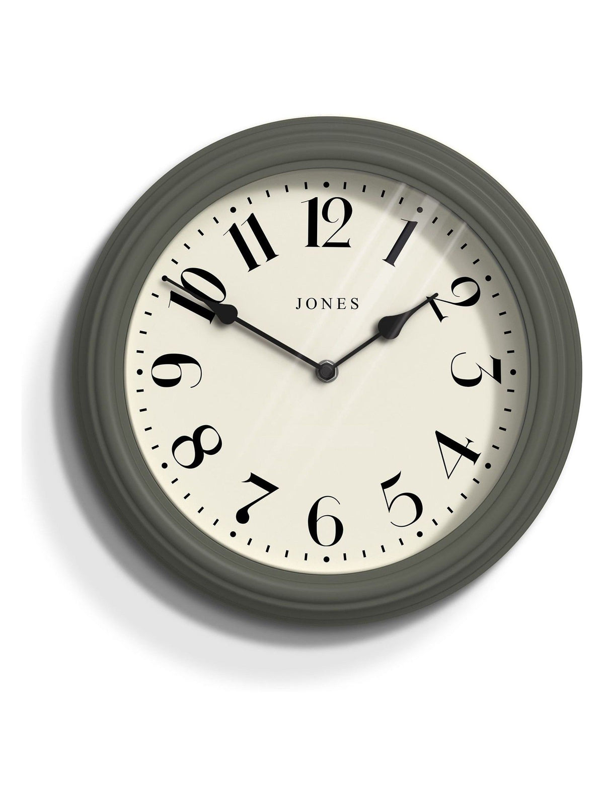Jones Clocks Green Venetian Moss Green Wall Clock
