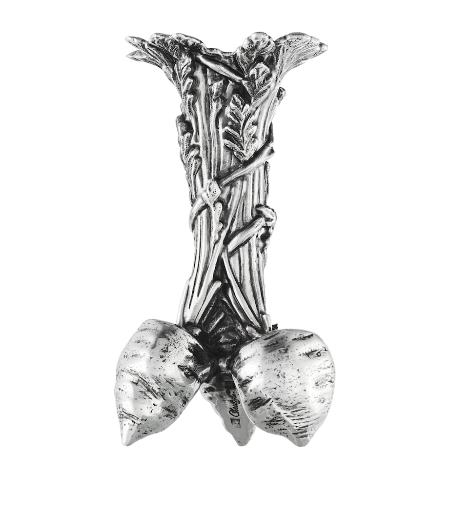 Christofle silver-plated Bunch of Carrots vase 10.5cm - British product