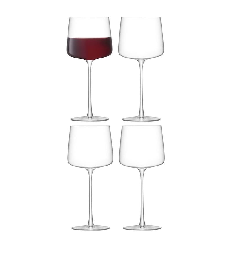 LSA International Set of 4 Metropolitan Red Wine Glasses (400ml)
