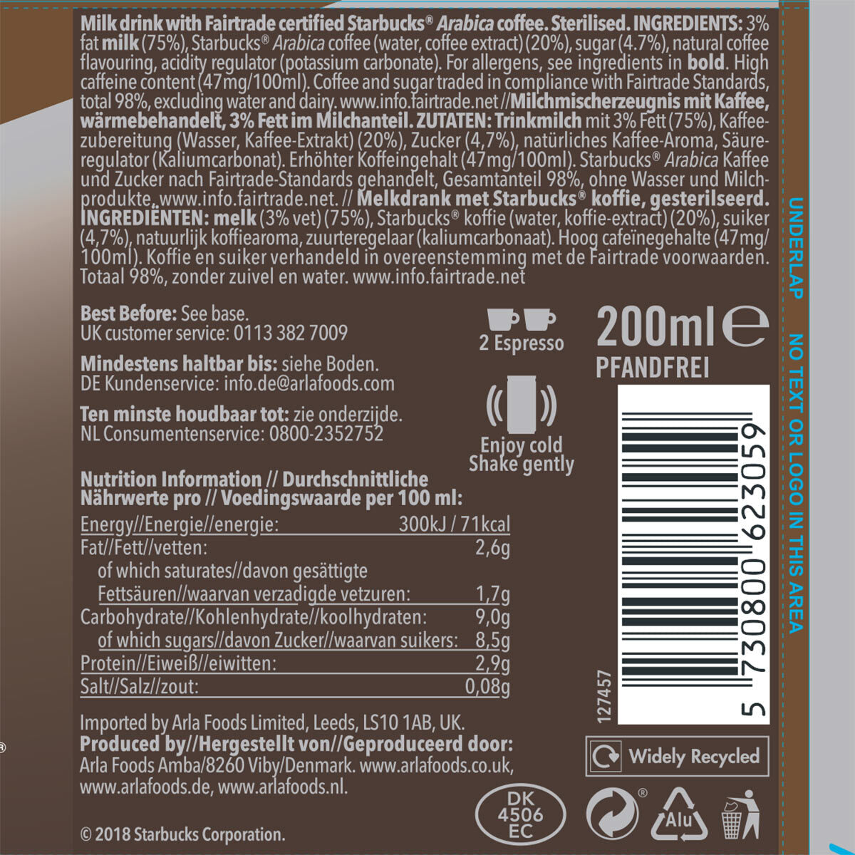 Starbucks Doubleshot Espresso, 12 x 200ml GOODS Costco UK